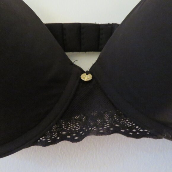 NATORI Bliss Perfection Unlined Underwired Lace Bra in Black - Size 32D - Picture 3 of 12